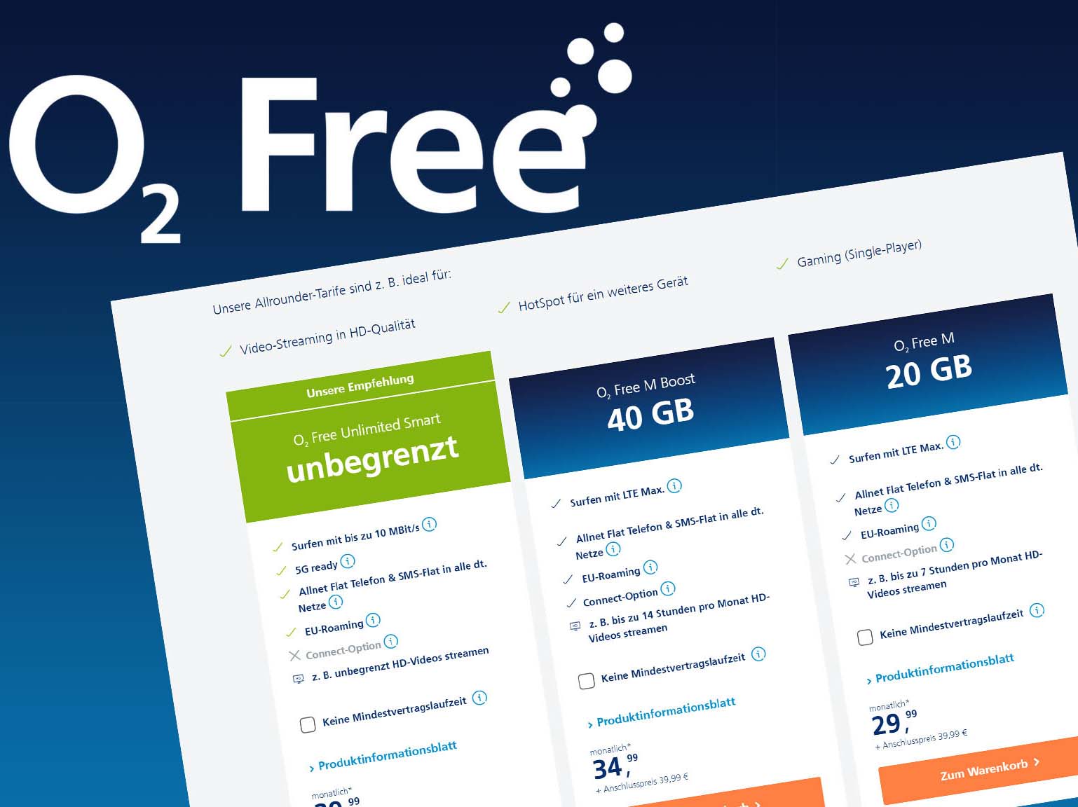Vergleich der O2 Handytarife: Finden Sie den perfekten Tarif für Ihre Bedürfnisse